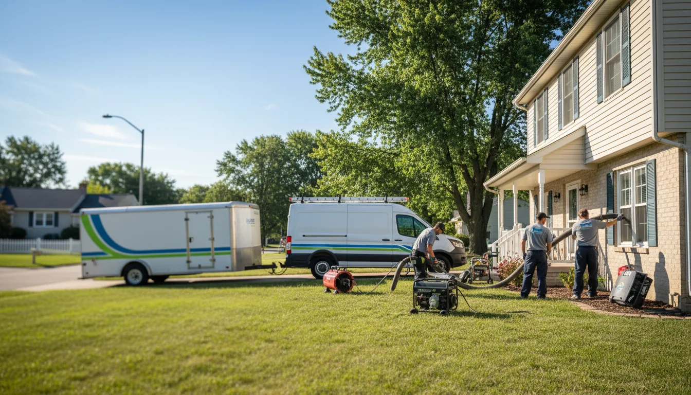 Flooded Basement Restoration And Cleanup With Repair in Springville, IN near me